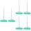 6Pcs Check Spindle Bill Fork Holder for Office Use 6
