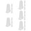 20Pcs White Silicone Piping Tip Covers for Cake Decorating Home Use 10