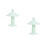 2Pcs Baby Infant Pacifier Green Silicone Soother Safe Durable Teether 8