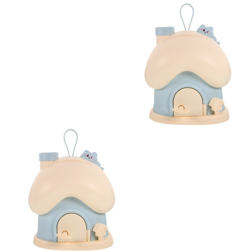 2St Creatieve Plastic Champignon Spaarpot Leuk Ornament Voor Thuis 1
