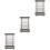 3Pcs Compact Stainless Steel Utensil Holder Spoon Fork Storage Silver 5