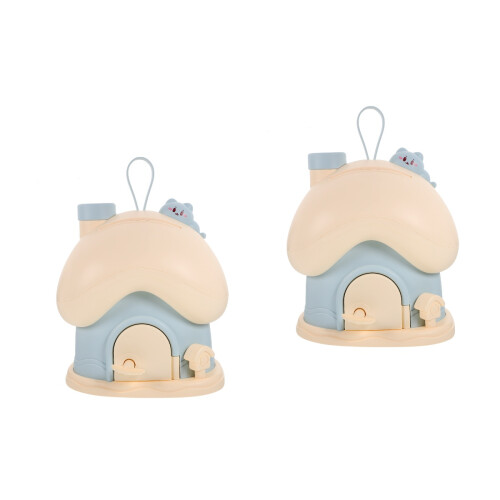 2St Creatieve Plastic Champignon Spaarpot Leuk Ornament Voor Thuis 2