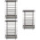 3Pcs Compact Stainless Steel Utensil Holder Spoon Fork Storage Silver 7