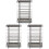 3Pcs Compact Stainless Steel Utensil Holder Spoon Fork Storage Silver 1