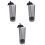 3Pcs Multi-Function Plastic Straw Holder Grey Countertop Storage 4