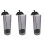 3Pcs Multi-Function Plastic Straw Holder Grey Countertop Storage 5
