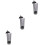 3Pcs Multi-Function Plastic Straw Holder Grey Countertop Storage 6