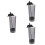 3Pcs Multi-Function Plastic Straw Holder Grey Countertop Storage 7