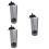 3Pcs Multi-Function Plastic Straw Holder Grey Countertop Storage 8