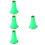 4Pcs Green Clarinet Bell Plastic Replacement for Beginner Musicians 4
