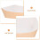 200Pcs Paper Sushi Boat White 11