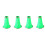 4Pcs Green Clarinet Bell Plastic Replacement for Beginner Musicians 7