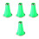 4Pcs Green Clarinet Bell Plastic Replacement for Beginner Musicians 8