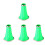 4Pcs Green Clarinet Bell Plastic Replacement for Beginner Musicians 9