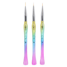 Drawing Line Tool For Nail Art Elegant Detailing Brushes7 9 12mm Sizes Compatible With UV Gel And Acrylic Polish