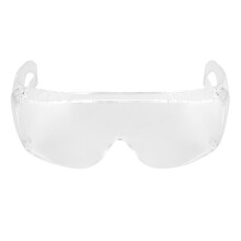 Dual Function Safety Eyewear Anti Fog Shatterproof UV Protection Wrap Around Lens Compatible With Myopia Glasses For Lab Field Use