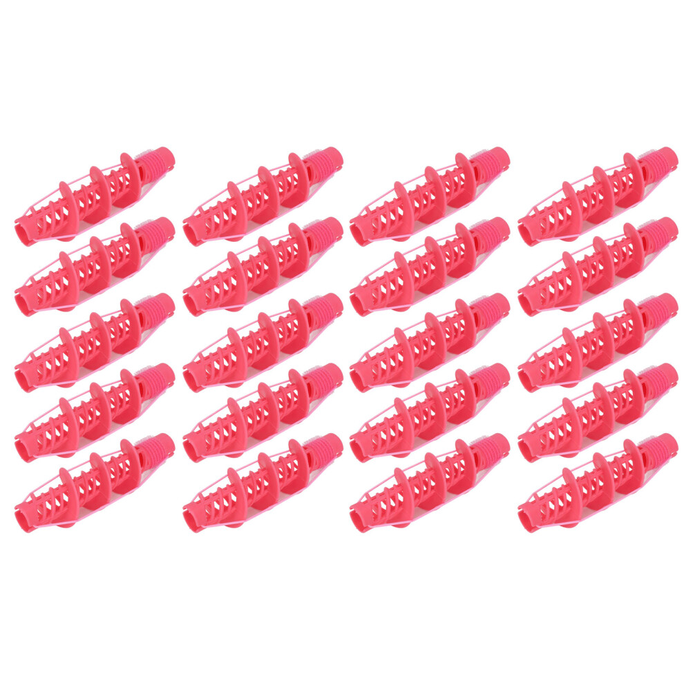 Plastic Hair Curling Rollers Set Spiral Heat Free Reusable Gentle On Hair Comfort Overnight Easy To Carry In Luggage Or Bag