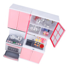 Kinderküche mit Küchen-Zubehör Spielzeug Holz Koch Pretend Kinder Spielset