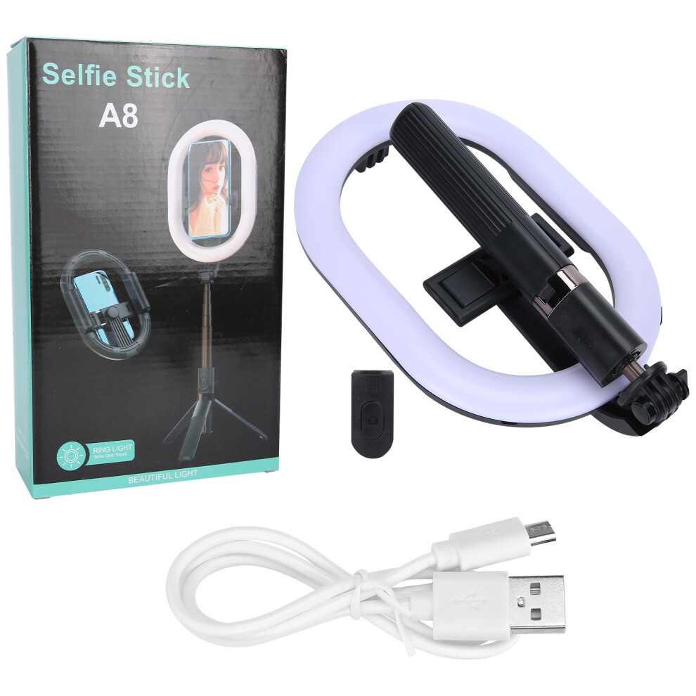 Cordless Ring For Photography And Streaming, Versatile Led With10brightness Levels And3color Modes Featuring Stable Tripod Support Light 9028731802848