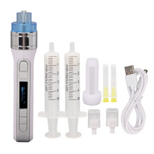 Microneedling Roller Pen for Facial Rejuvenation, Ergonomic Skin Care Device with Smart Display and Travel-Ready Portability