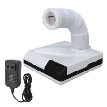 Portable Dental Dust Extractor Unit With Flexible Hose And LED Illumination, 60W Silent Motor Reusable Filter Dust Removal Tool For Nail Art Jewelers