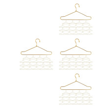 80Stk Metallbügel Gold Für Puppenkleider Und Mini Outfits