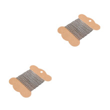 2Stk DIY Kettenzubehör Silber Glänzend Für Schmuck Handwerk