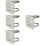 4Stk Halterung Pole Mount Adapter Wetterfeste Montage Hellgrau 7
