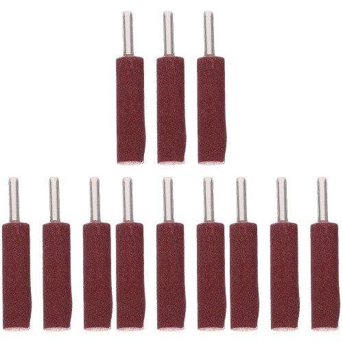 12Pcs Cylinder Head Porting Sanding Drum Kit Dark Red Sandpaper Rolls