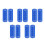 120Pièces Bracelets Silicone Bleus Accessoires D'obtention 2025 1