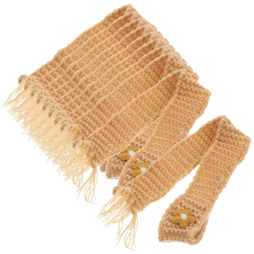 20Pièces Écharpes Khaki Ajustables En Coton Pour Poupées Et Fêtes 1