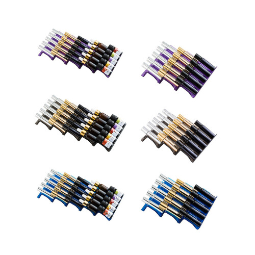 3Pcs Stackable Purple Plastic Essential Oil Bottle Holder with 5 Slots 1