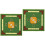 2Pcs Durable Green Mahjong Table Mat Polyester Surface Latex Anti-Slip 4