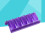 3Pcs Stackable Purple Plastic Essential Oil Bottle Holder with 5 Slots 8