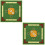 2Pcs Durable Green Mahjong Table Mat Polyester Surface Latex Anti-Slip 6