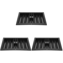 3Pièces Organisateur De Jetons Poker Noir Multi-Usage