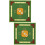 2Pcs Durable Green Mahjong Table Mat Polyester Surface Latex Anti-Slip 7