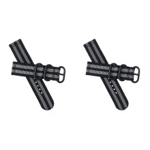 2pcs Watch Bands For Men Ring Buckle Frosted Man