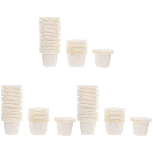 150Pièces Papiers À Cupcakes Blancs Solides Pour Four Et Décorations