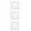 3Pcs Transparent Circle Template Rulers for Geometric Drawing 4
