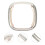 2Pièces Cache Protection Montre Argent Antidéformation Solide 10