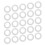 150Pcs White Rubber Jar Seals with Easy Installation for 2