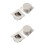 Set Of 2 Latch Kitchen Cabinet Knobs Pocket Door Pull Black 5