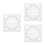 3Pcs Transparent Circle Template Rulers for Geometric Drawing 7