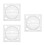 3Pcs Transparent Circle Template Rulers for Geometric Drawing 8