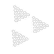 150Pcs White Rubber Jar Seals with Easy Installation for