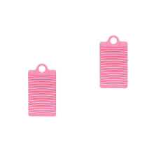 2Pcs Plastic Pink Washing Board Practical Laundry Accessories