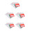 5Sets PVC Bridge Bidding Cards Assorted Color Durable Props 5