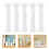 32Pcs White Plastic Mini Roman Pillar Cake Stands for Wedding Decor 11