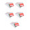 5Sets PVC Bridge Bidding Cards Assorted Color Durable Props 6